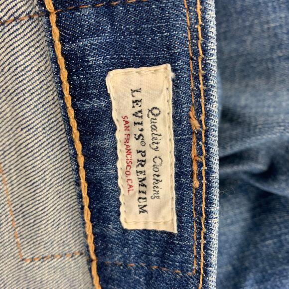 LEVI'S PREMIUM Size 29 Blue Washed Cotton Jeans - Picture 5 of 5